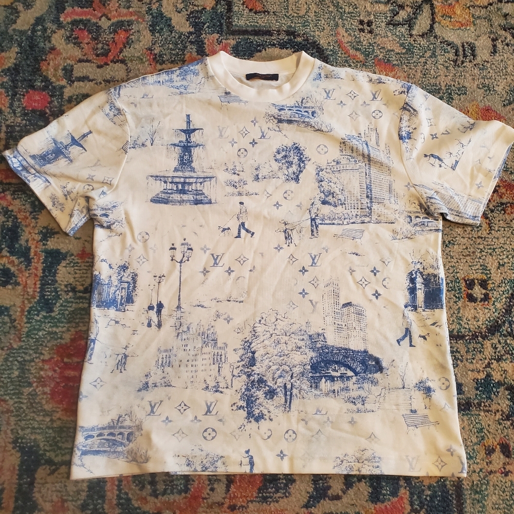 Louis Vuitton Printed Cotton Pique T-Shirt